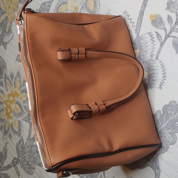 Cesca Satchel with Colorblocked Stripes - Picture 3 of 8